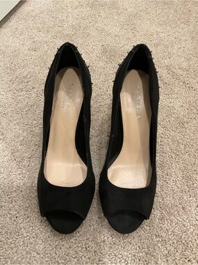 Black Studded Spike Stiletto Heels